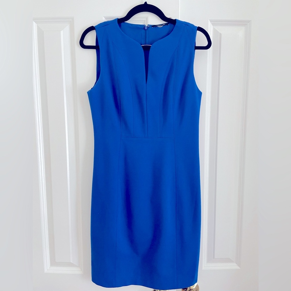 T Tahari Cobalt Blue Sheeth Dress